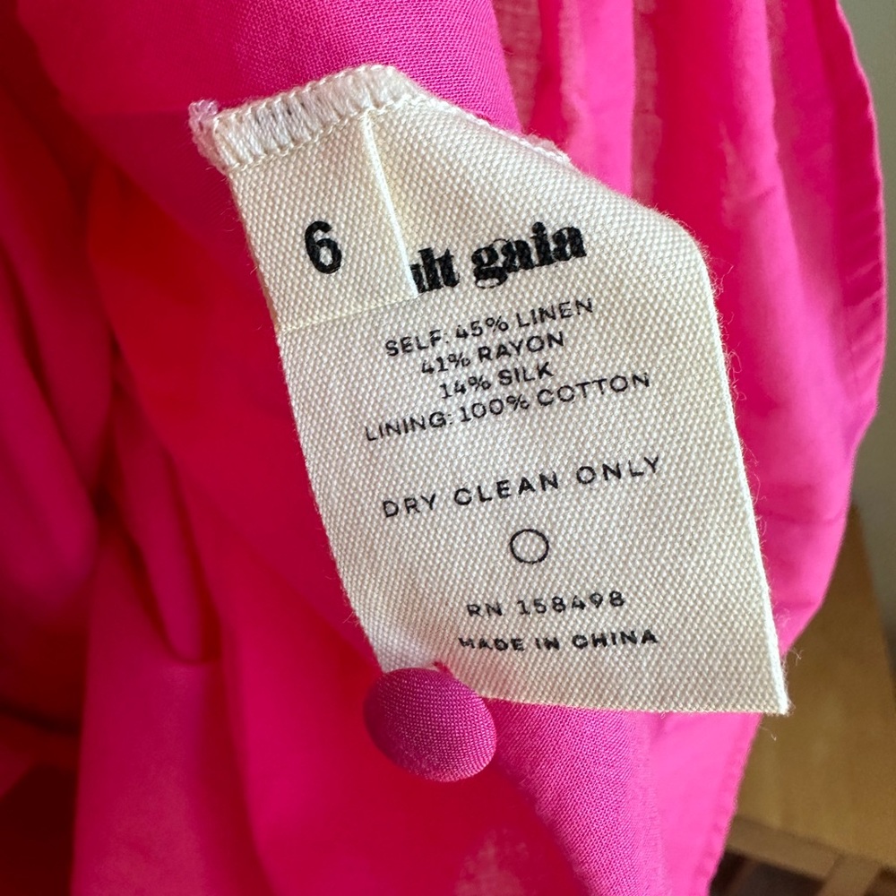 Cult Gaia Dress – Simona Off-The-Shoulder Dragonfruit Pink Size 6 - Picture 7 of 7